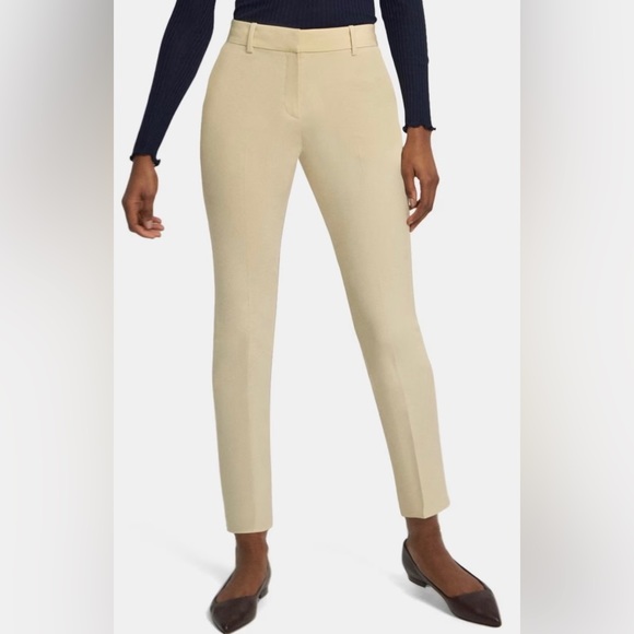 Theory Pants - Theory Treeca 2 Pants in Good Wool, NWT, Size 00, in Butter Yellow